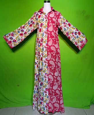 S-M Crystal Singapore Dress 100% Cotton 57&quot; Inches Long Jalabiya
