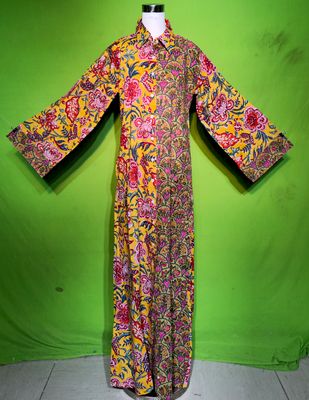 S-M Crystal Singapore Dress 100% Cotton 57&quot; Inches Long Jalabiya