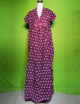 S-M Crystal Amani Dress 100% Cotton 57&quot; Inches Long Jalabiya