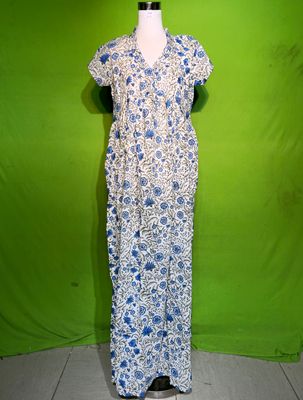 S-M Crystal Amani Dress 100% Cotton 57&quot; Inches Long Jalabiya