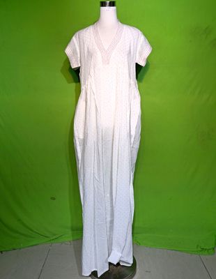 S-M Crystal Amani Dress 100% Cotton 57&quot; Inches Long Jalabiya