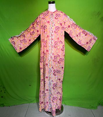 S-M Crystal Arwa Dress 100% Cotton 57&quot; Inches Long Jalabiya