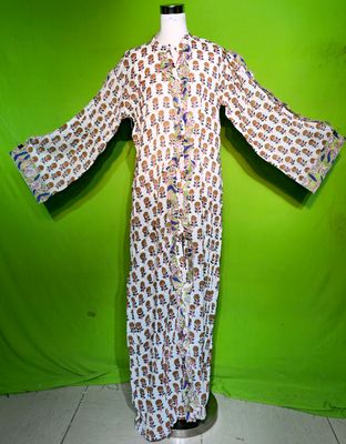 L-XL Crystal Arwa Dress 100% Cotton 57&quot; Inches Long Jalabiya