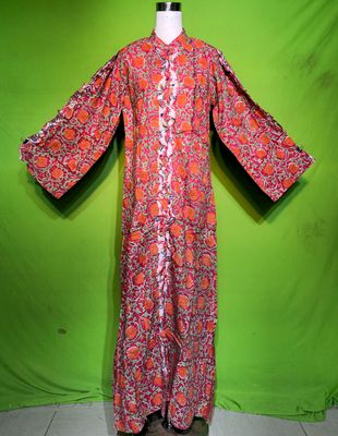 S-M Crystal Arwa Dress 100% Cotton 57&quot; Inches Long Jalabiya