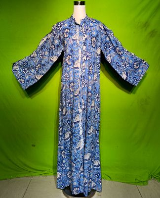 S-M Crystal Arwa Dress 100% Cotton 57&quot; Inches Long Jalabiya