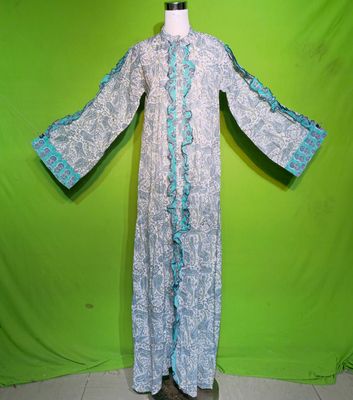S-M Crystal Arwa Dress 100% Cotton 57&quot; Inches Long Jalabiya