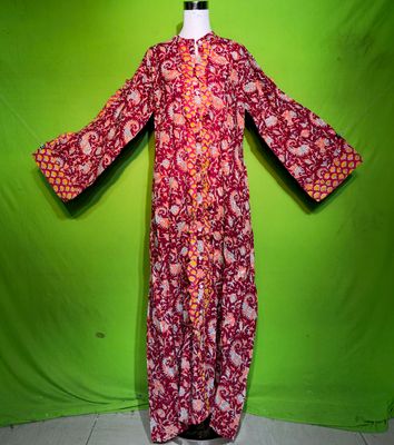 2XL-3XL Crystal Arwa Dress 100% Cotton 57&quot; Inches Long Jalabiya