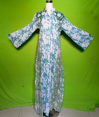 S-M Crystal Huda Dress 100% Cotton 57&quot; Inches Long Jalabiya