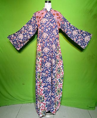 S-M Crystal Huda Dress 100% Cotton 57&quot; Inches Long Jalabiya