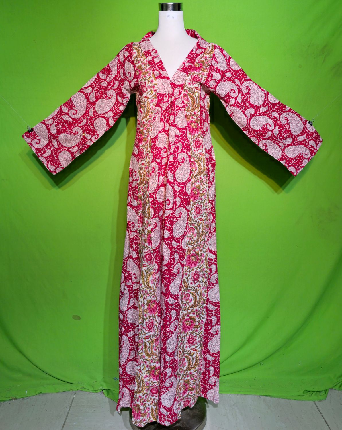 XS Crystal Marsha Dress 100% Cotton 54&quot; Inches Long Jalabiya