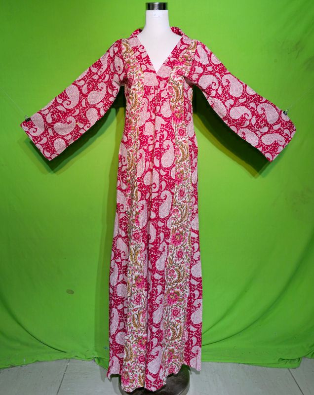 XS Crystal Marsha Dress 100% Cotton 54&quot; Inches Long Jalabiya