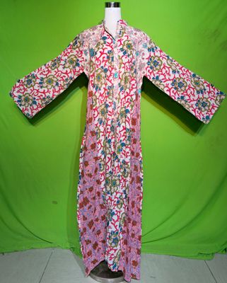 L-XL Crystal Huda Dress 100% Cotton 57&quot; Inches Long Jalabiya