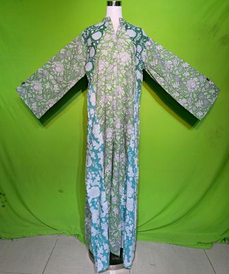 L-XL Crystal Huda Dress 100% Cotton 57&quot; Inches Long Jalabiya