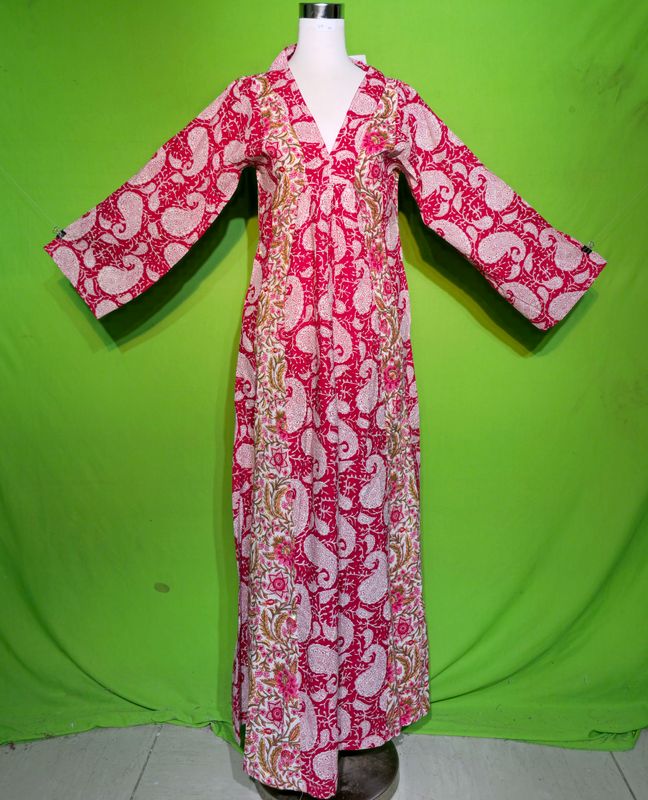 XS Crystal Marsha Dress 100% Cotton 54&quot; Inches Long Jalabiya