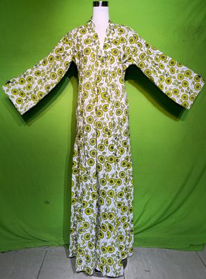 S-M Crystal Marsha Dress 100% Cotton 57&quot; Inches Long Jalabiya