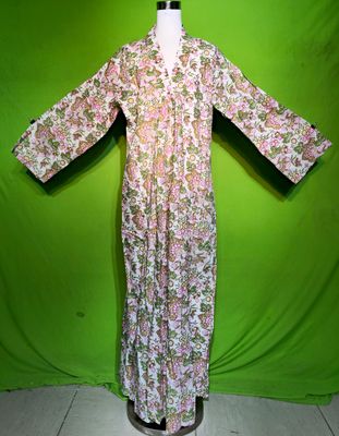 L-XL Crystal Marsha Dress 100% Cotton 57&quot; Inches Long Jalabiya