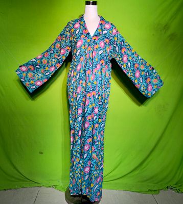 L-XL Crystal Marsha Dress 100% Cotton 57&quot; Inches Long Jalabiya