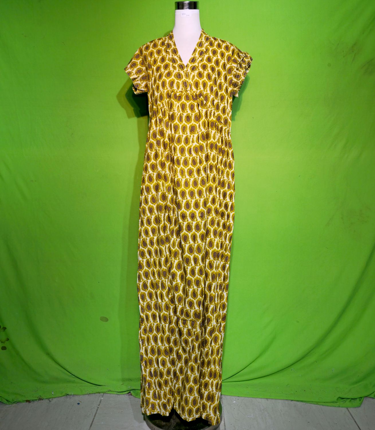 S-M Amani Dress 100% Cotton 57&quot; Inches Long Jalabiya