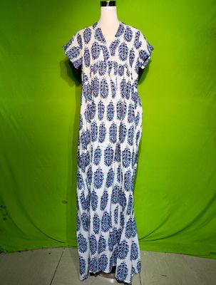 L-XL Amani Dress 100% Cotton 57&quot; Inches Long Jalabiya