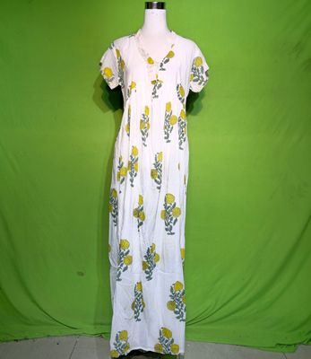 L-XL Amani Dress 100% Cotton 57&quot; Inches Long Jalabiya