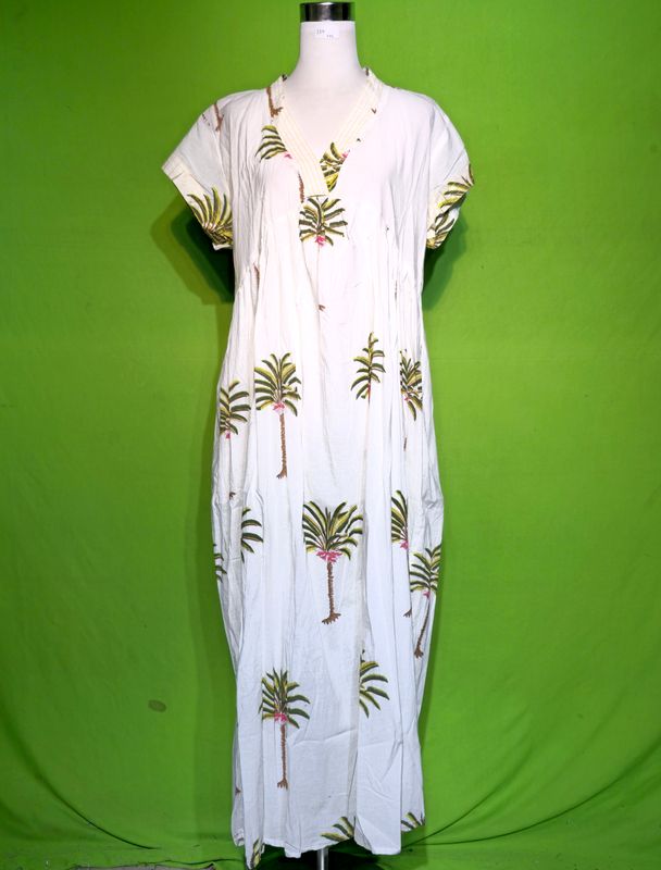 2XL-3XL Amani Dress 100% Cotton 57&quot; Inches Long Jalabiya