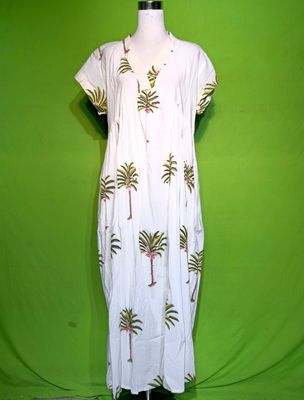 2XL-3XL Amani Dress 100% Cotton 57&quot; Inches Long Jalabiya
