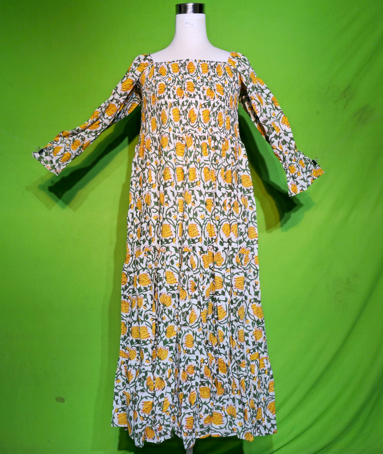 XS Sara Dress 100% Cotton 54&quot; Inches Long Jalabiya