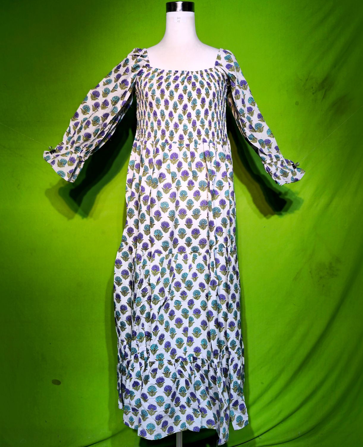 XS Sara Dress 100% Cotton 54&quot; Inches Long Jalabiya