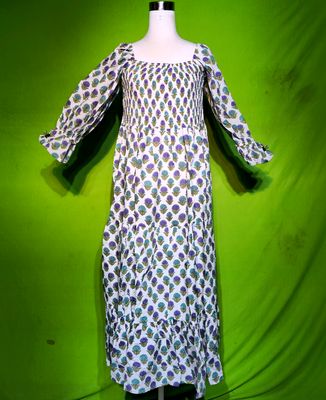 XS Sara Dress 100% Cotton 54&quot; Inches Long Jalabiya