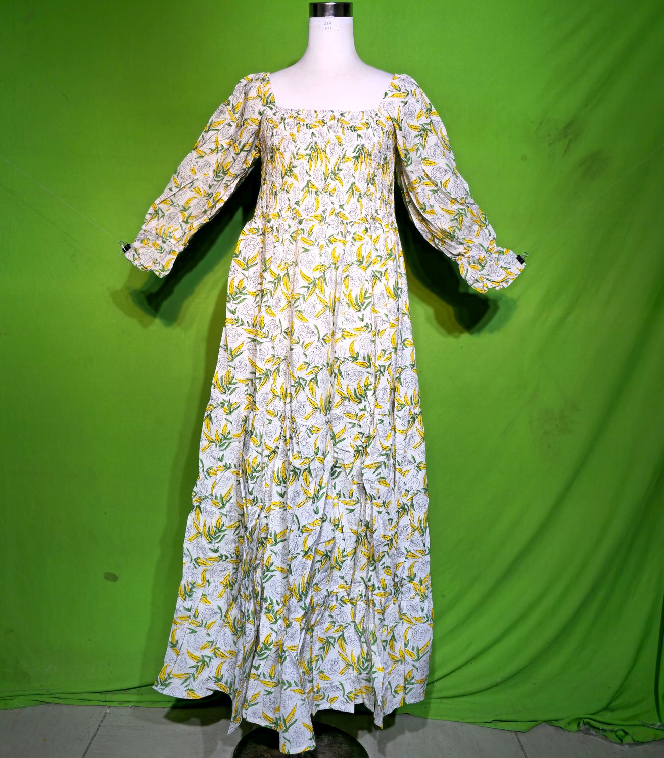 L-XL Sara Dress 100% Cotton 57&quot; Inches Long Jalabiya