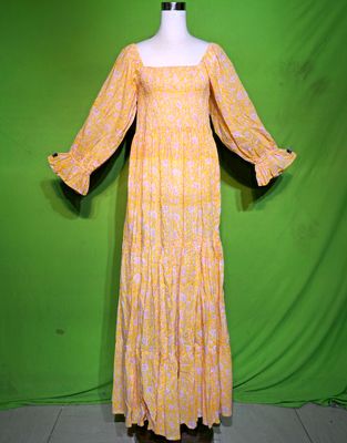 S-M Sara Dress 100% Cotton 57&quot; Inches Long Jalabiya