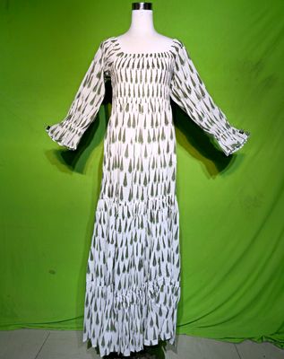 L-XL Sara Dress 100% Cotton 57&quot; Inches Long Jalabiya
