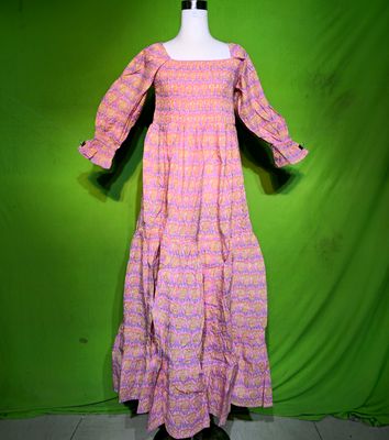 L-XL Sara Dress 100% Cotton 57&quot; Inches Long Jalabiya