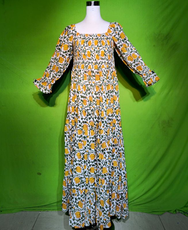 2XL-3XL Sara Dress 100% Cotton 57&quot; Inches Long Jalabiya