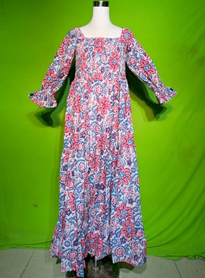 2XL-3XL Sara Dress 100% Cotton 57&quot; Inches Long Jalabiya