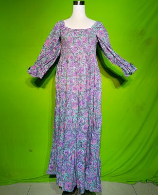 2XL-3XL Sara Dress 100% Cotton 57&quot; Inches Long Jalabiya