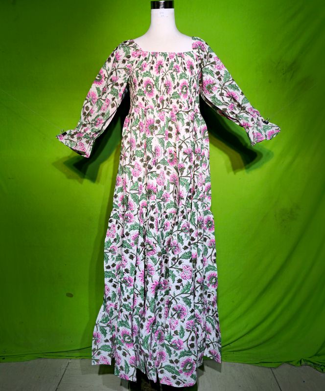 2XL-3XL Sara Dress 100% Cotton 57&quot; Inches Long Jalabiya