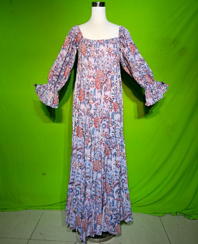 2XL-3XL Sara Dress 100% Cotton 57&quot; Inches Long Jalabiya