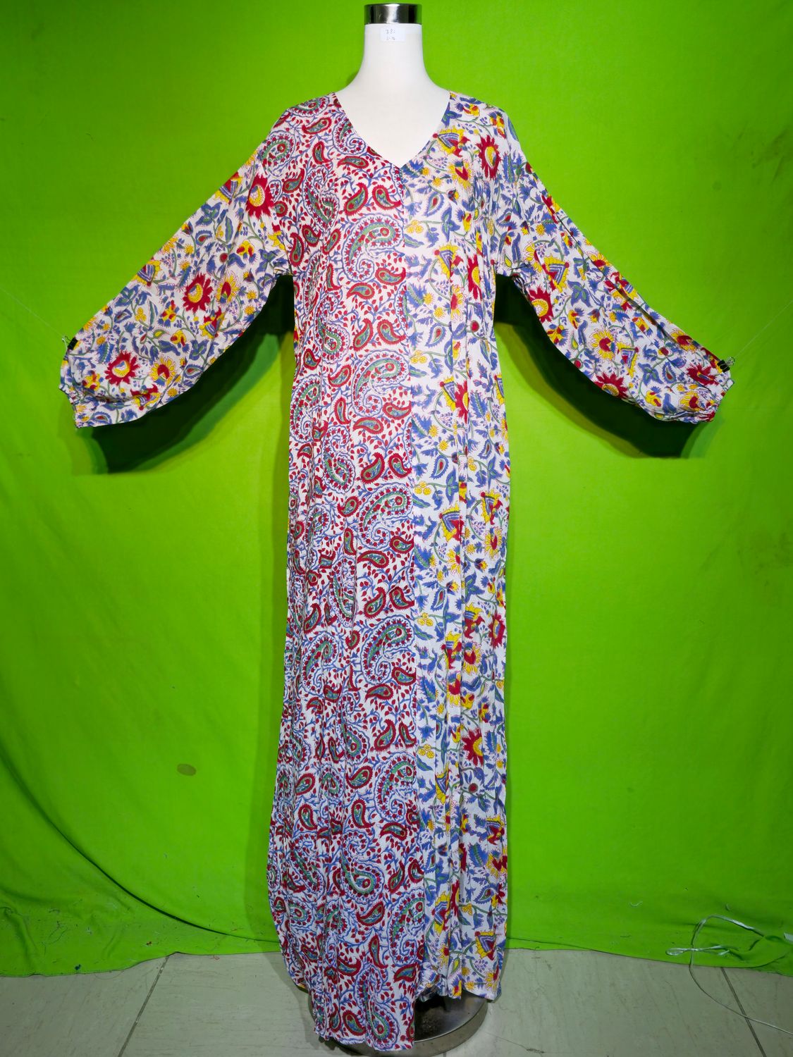 L-XL Jamila Dress 100% Cotton 57&quot; Inches Long Jalabiya