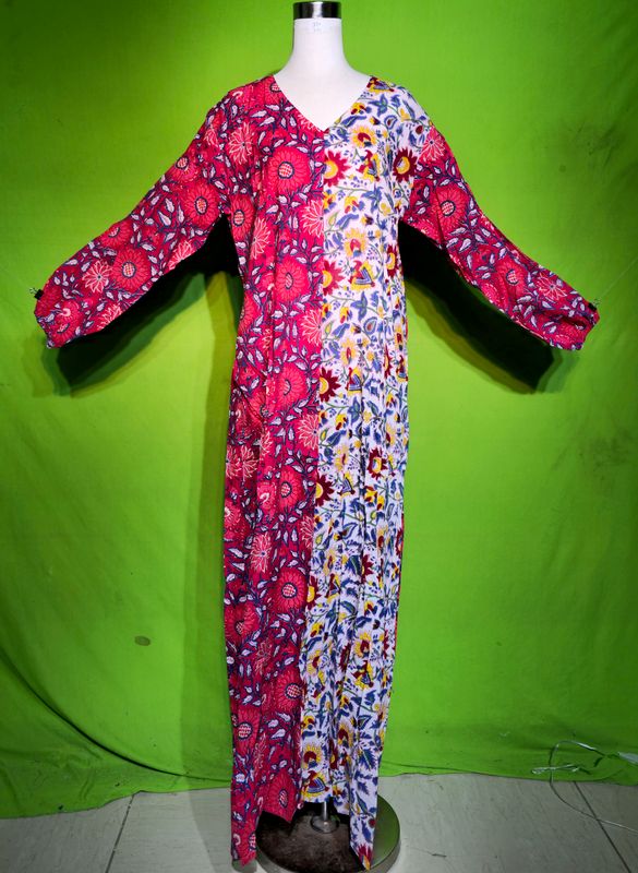 XS Jamila Dress 100% Cotton 54&quot; Inches Long Jalabiya