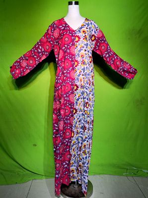 S-M Jamila Dress 100% Cotton 57&quot; Inches Long Jalabiya