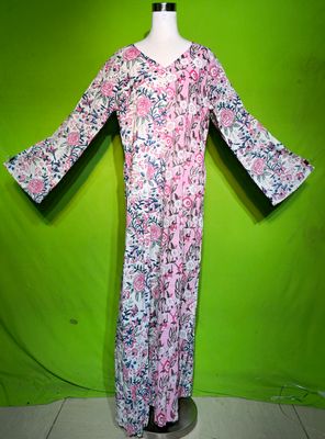 L-XL Jamila Dress 100% Cotton 57&quot; Inches Long Jalabiya