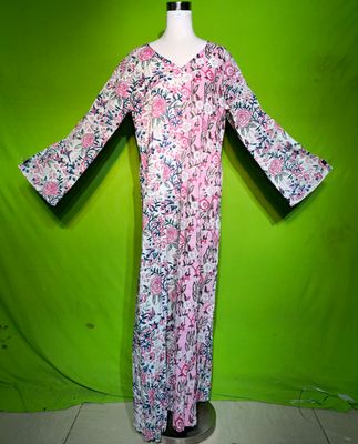 S-M Jamila Dress 100% Cotton 57&quot; Inches Long Jalabiya