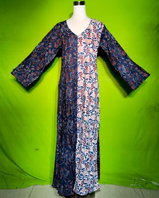 L-XL Jamila Dress 100% Cotton 57&quot; Inches Long Jalabiya