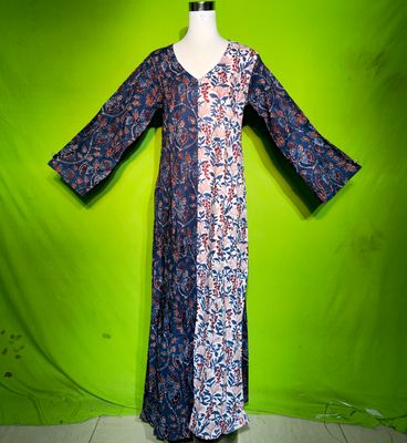 S-M Jamila Dress 100% Cotton 57&quot; Inches Long Jalabiya