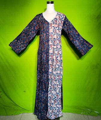 2XL-3XL Jamila Dress 100% Cotton 57&quot; Inches Long Jalabiya