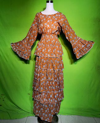 S-M Zam Dress 100% Cotton 57&quot; Inches Long Jalabiya
