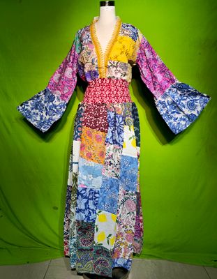 L-XL Zam Dress 100% Cotton 57&quot; Inches Long Jalabiya