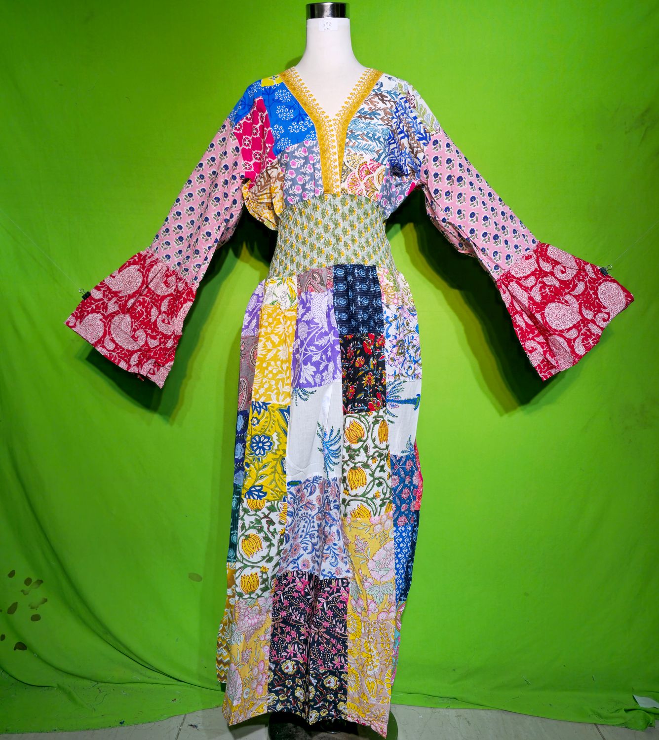 L-XL Zam Dress 100% Cotton 57&quot; Inches Long Jalabiya