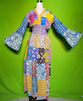 L-XL Zam Dress 100% Cotton 57&quot; Inches Long Jalabiya
